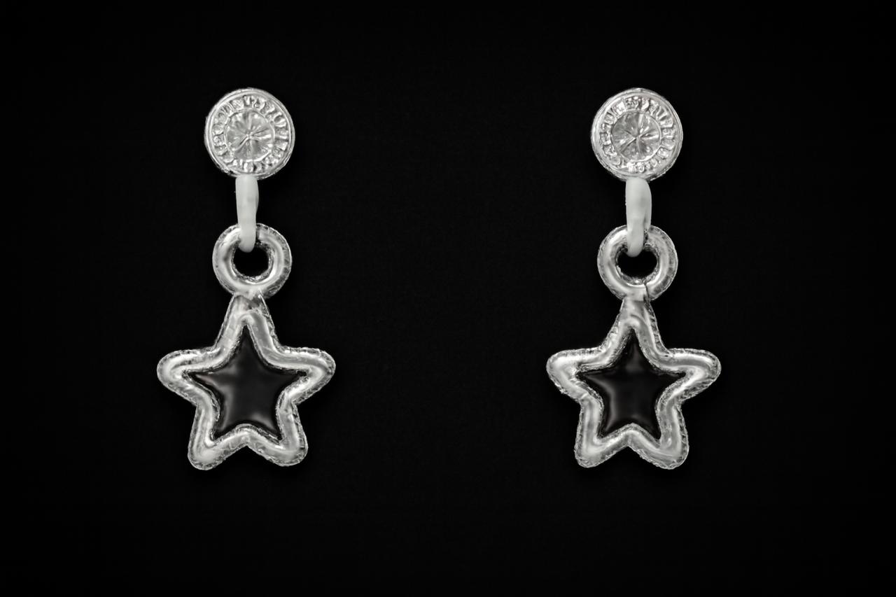 Aretes Estrella nocturna "Plata .925"