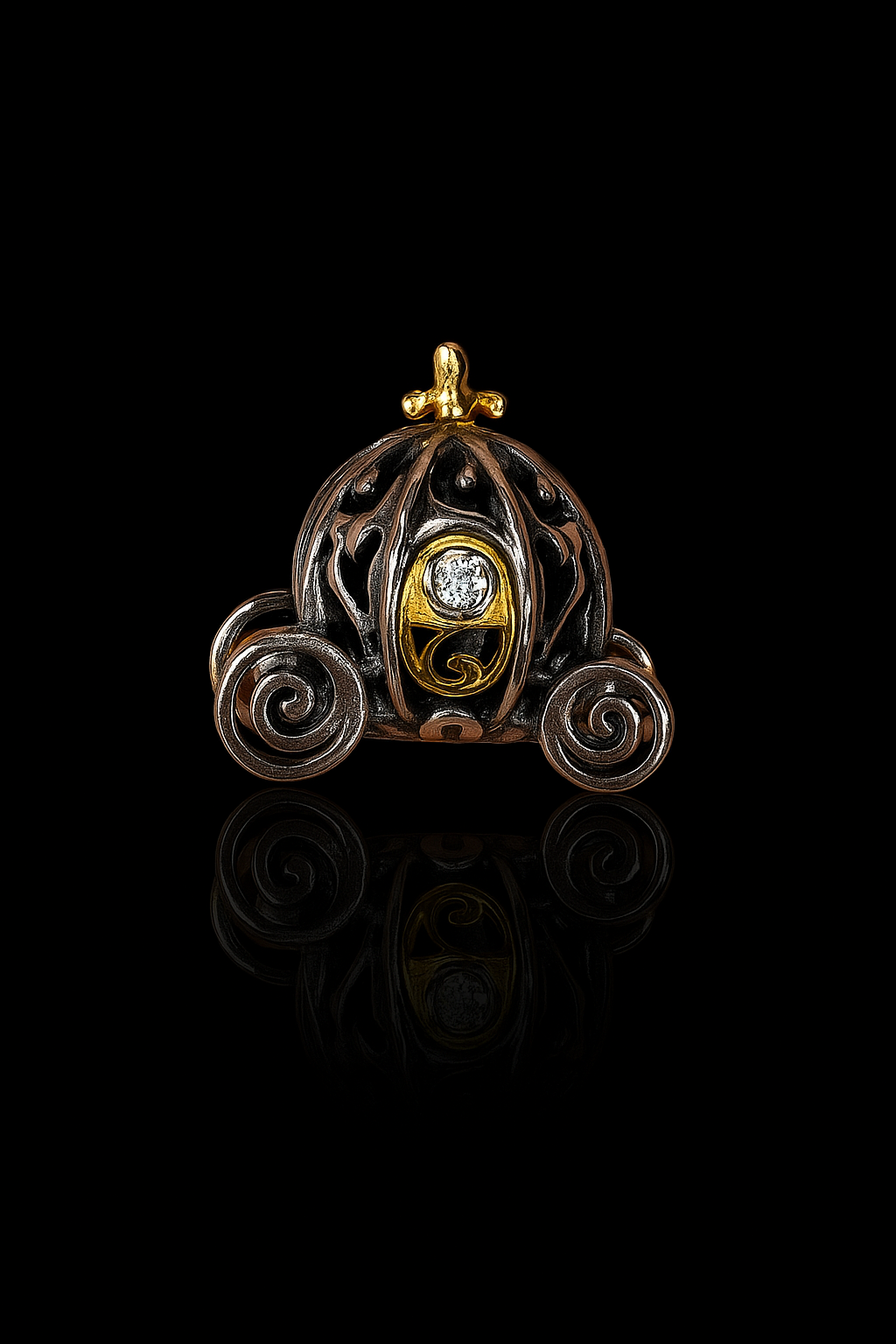 Charm Carroza de Cenicienta "Plata .925"