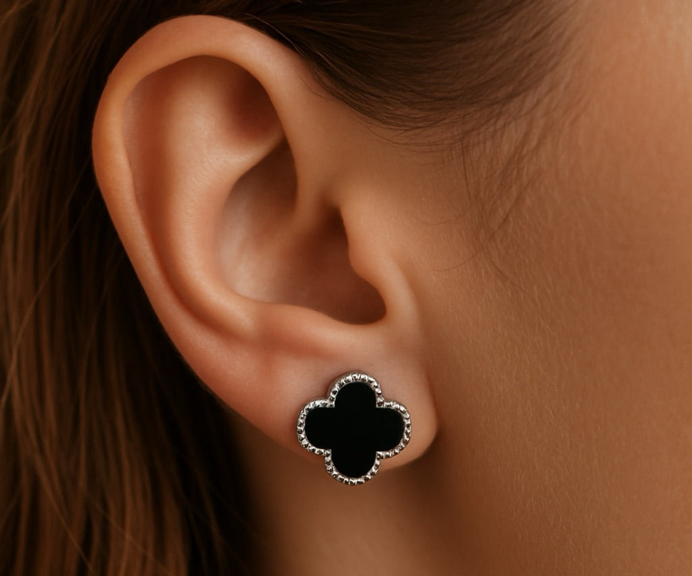 Aretes tipo (Van cleef) “plata.925”