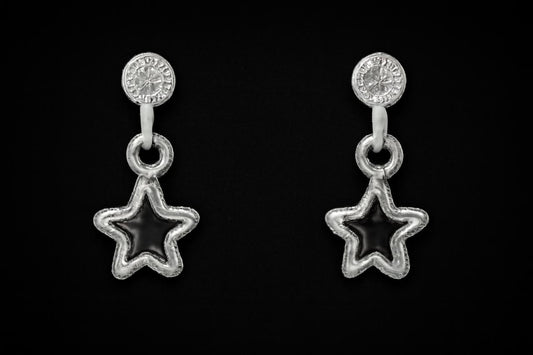 Aretes Estrella nocturna "Plata .925"