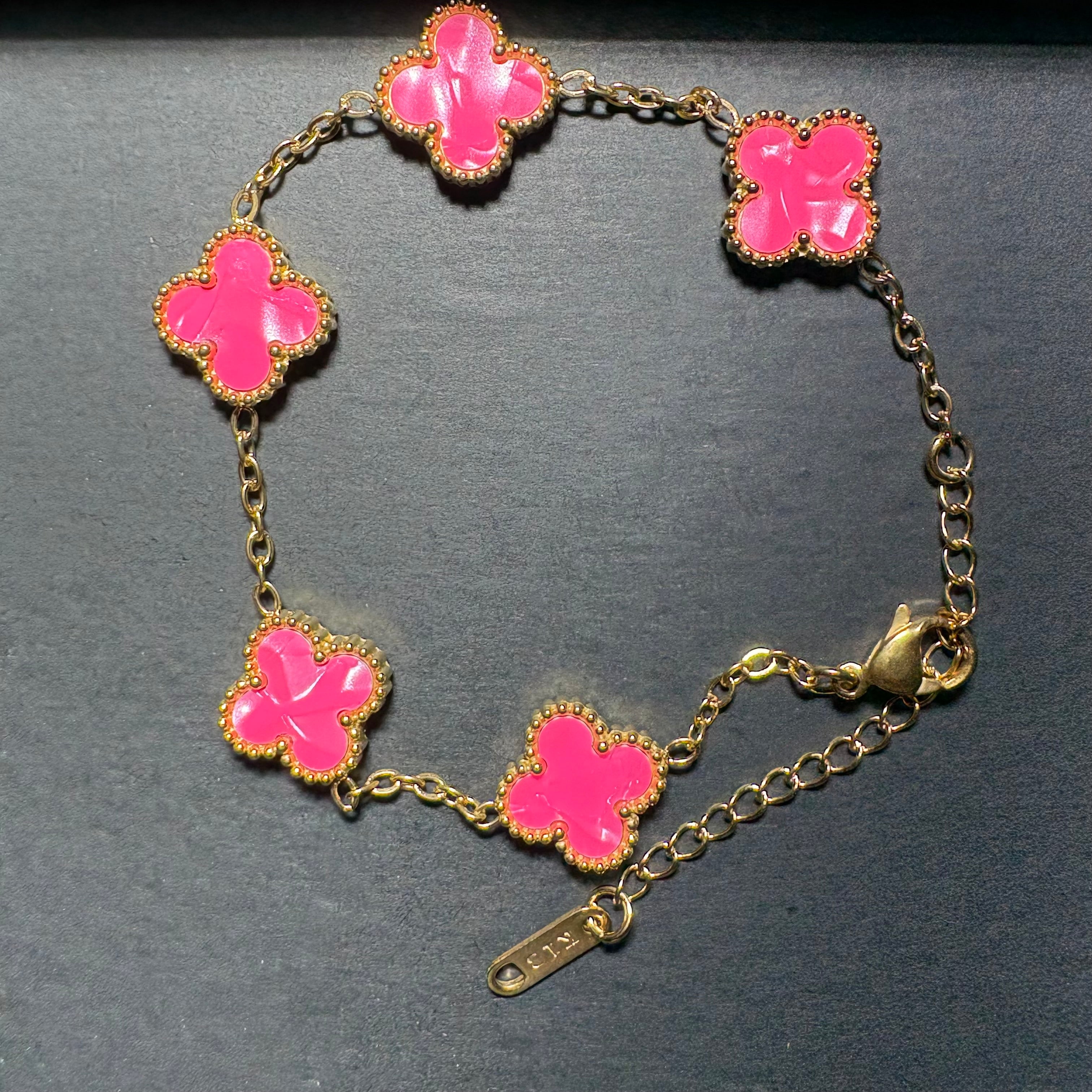 Pulso Trébol Rosa Tornasol