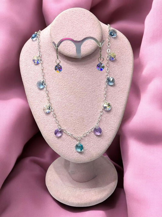 Conjunto cristales Swarovski “plata .925”