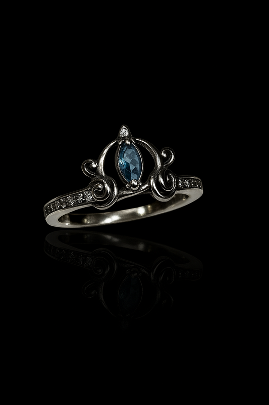 Anillo Carroza de Cenicienta "Plata .925"
