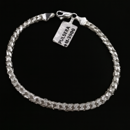 Pulso Cubana doble vista “Plata .925”
