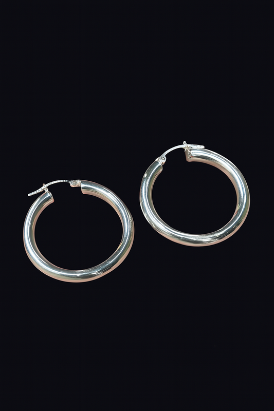 Arracadas 3cm diametro “Plata .925”